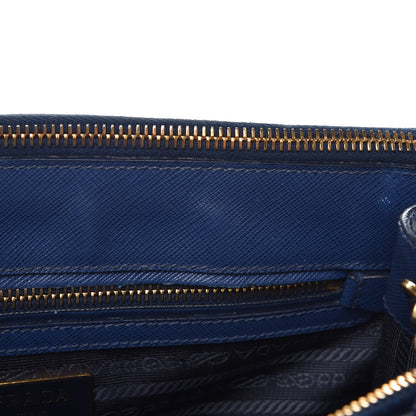 Prada Saffiano Small Galleria Double Zip Tote Bluette 10 of 15