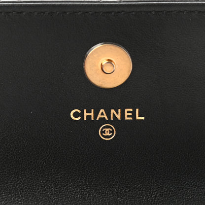 Chanel Lambskin Quilted Pearl Crush Flap With Chain Black 6 of 11