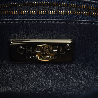 Chanel Orylag Rabbit Fur Quilted Small Single Flap Navy Blue 6 of 9
