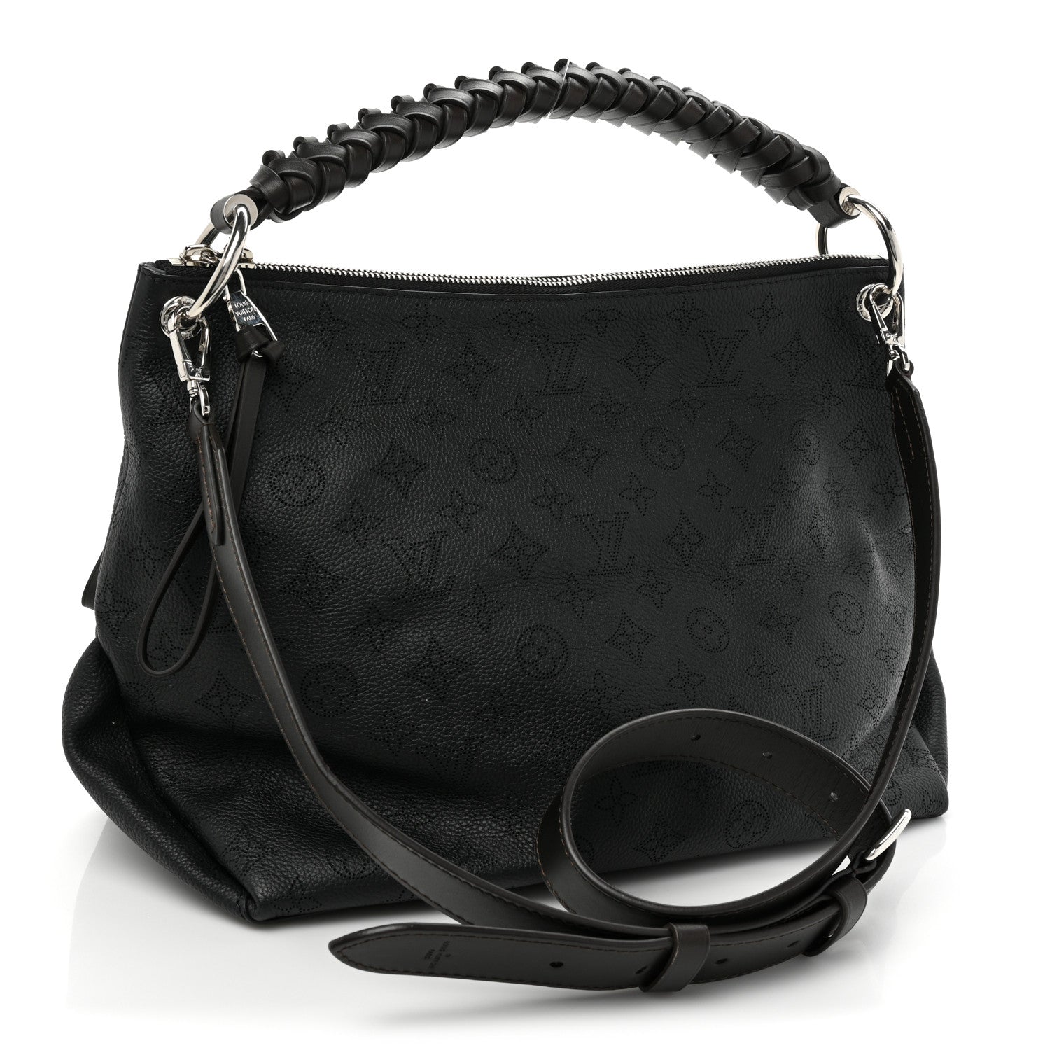 Louis Vuitton Mahina Beaubourg Hobo MM Black 3 of 9