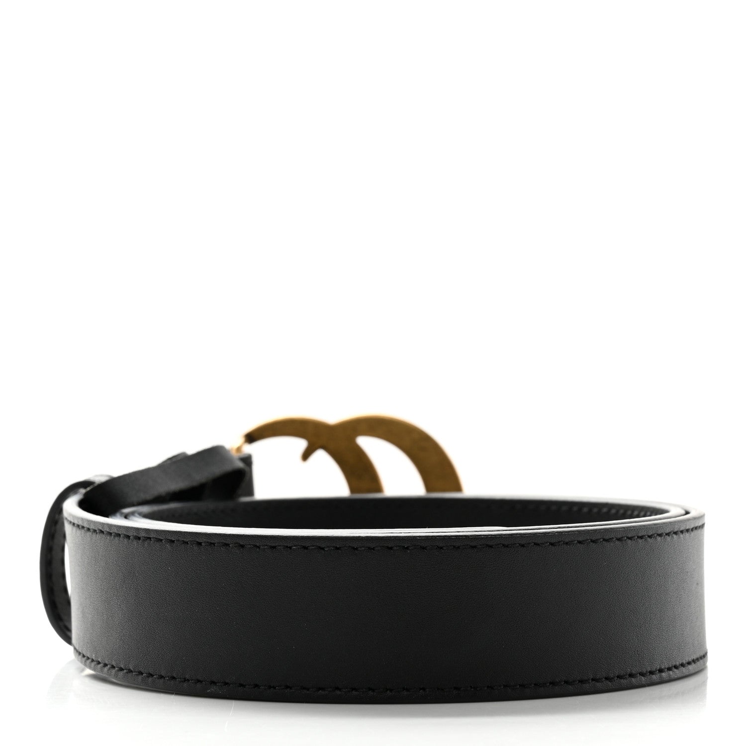 Gucci Calfskin Double G 30mm Belt 80 32 Black 2 of 5