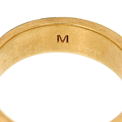 Christian Dior Metal Crystal Code Ring Set M Gold 5 of 5