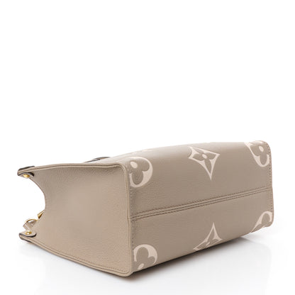 Louis Vuitton Empreinte Monogram Giant Onthego PM Tourterelle Creme 4 of 9