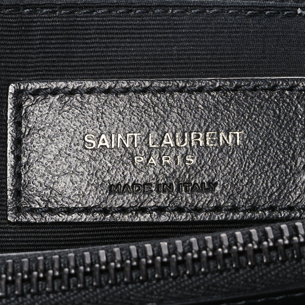Saint Laurent Calfskin Y Quilted Monogram Monochrome Large Loulou Chain Satchel Black 7 of 11