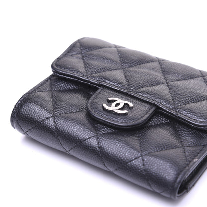 Chanel Iridescent Caviar Quilted Compact Flap Wallet Black 11 of 12