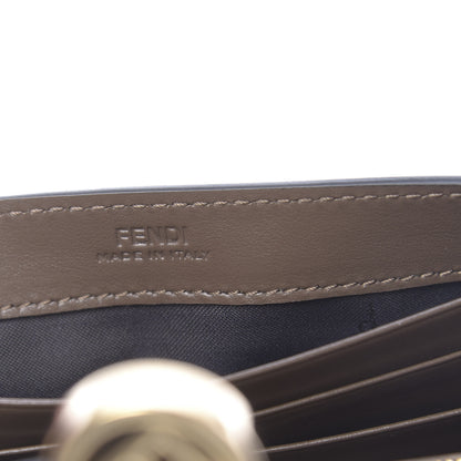 Fendi Vitello Soft F is Fendi Bi-Color FF 1974 Embossed Continental Envelope Wallet On Chain Maya Black 7 of 11
