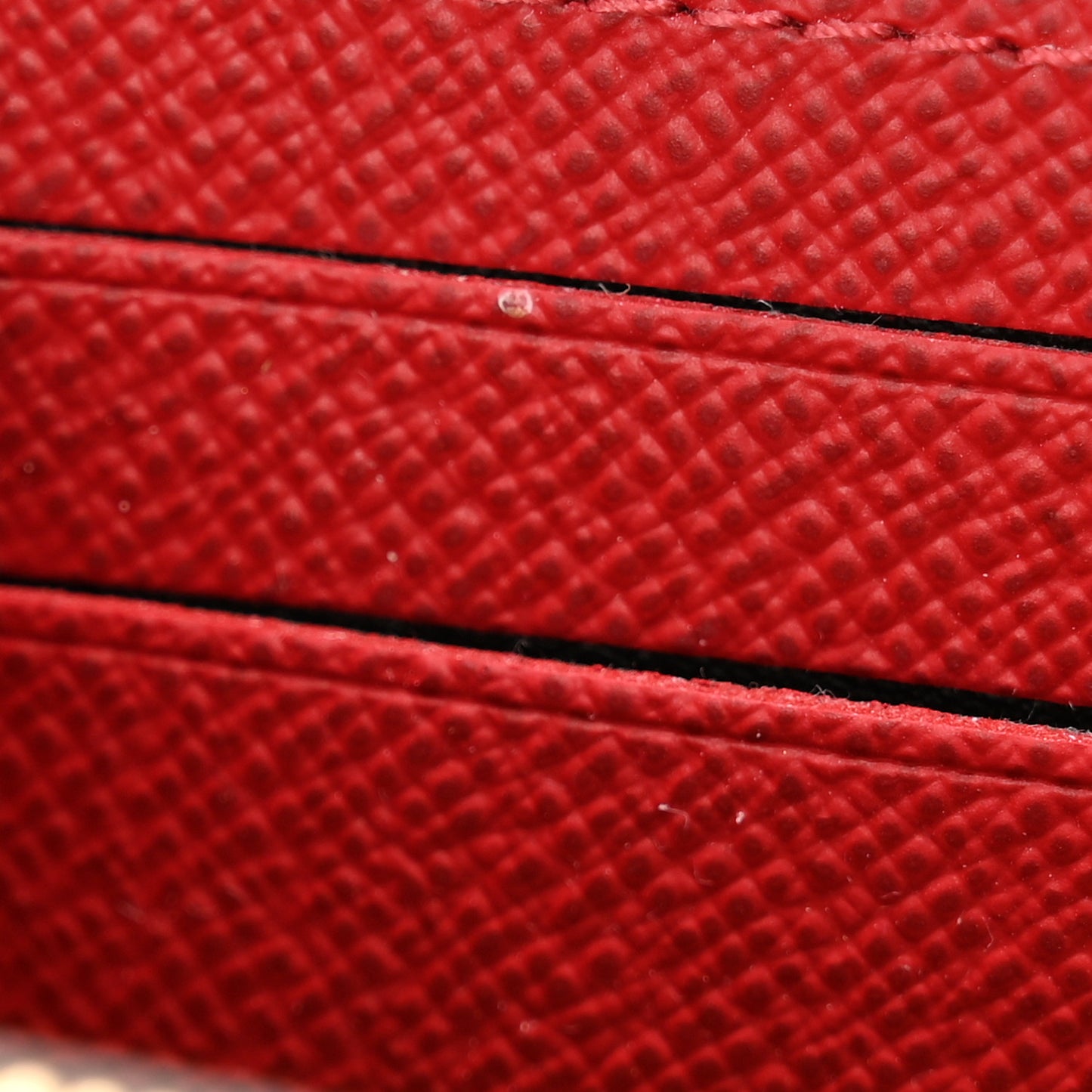 Damier Ebene Clemence Wallet Cherry