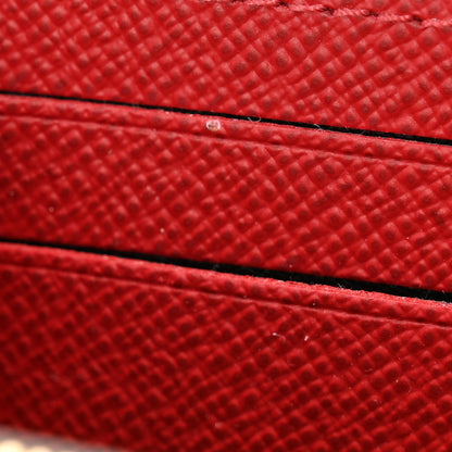 Louis Vuitton Damier Ebene Clemence Wallet Cherry 9 of 11