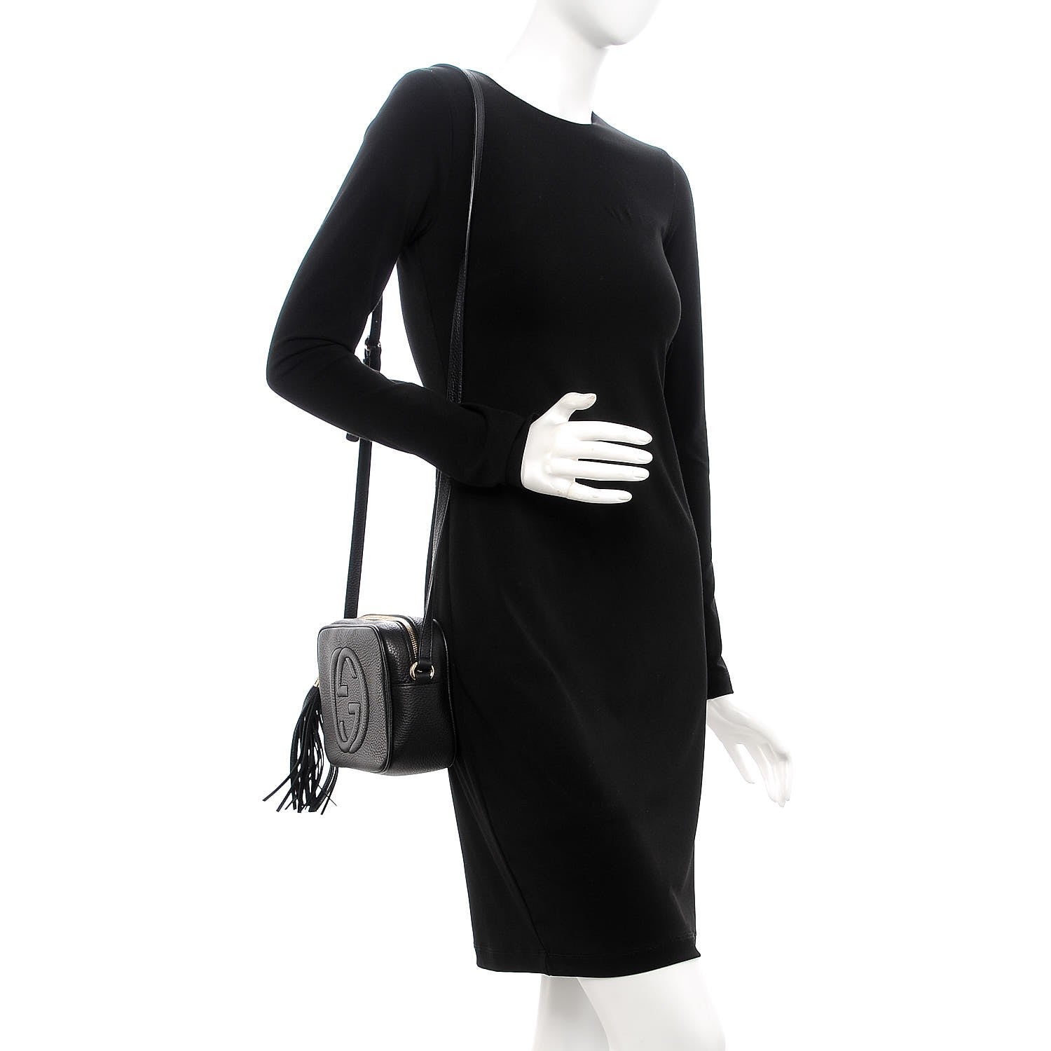 Gucci Pebbled Calfskin Small Soho Disco Bag Black 2 of 7