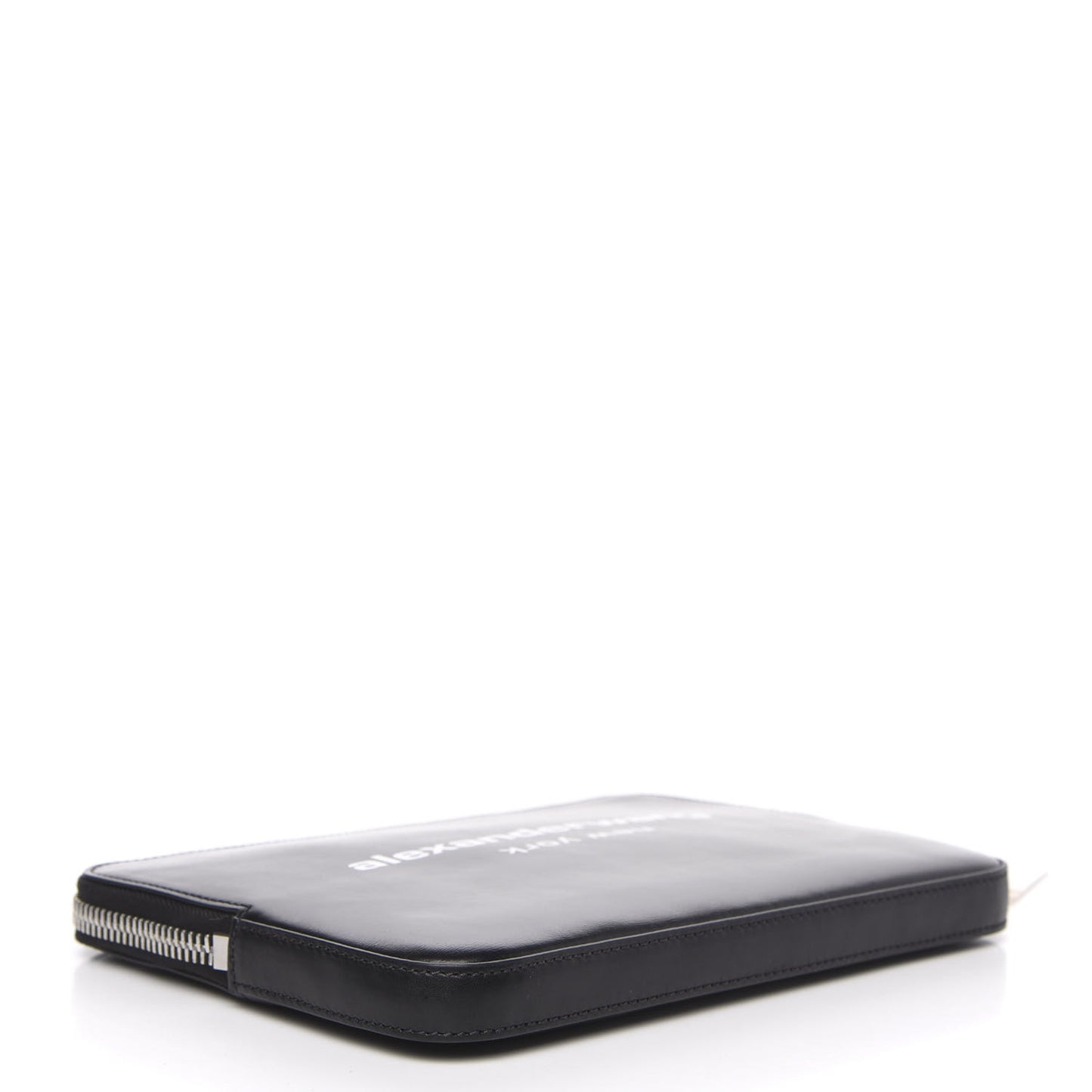 Grained Calfskin Scout Clutch Black