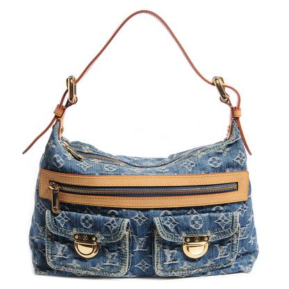 Louis Vuitton Monogram Denim Baggy PM Blue 1 of 7