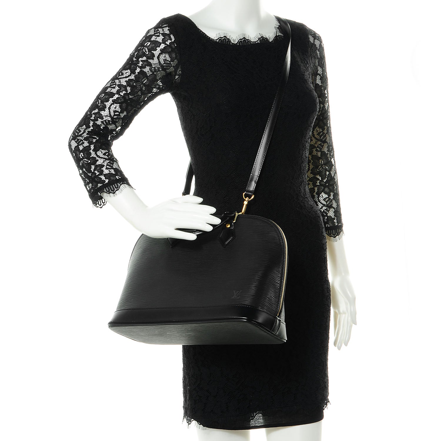 Louis Vuitton Epi Alma PM Black 2 of 7