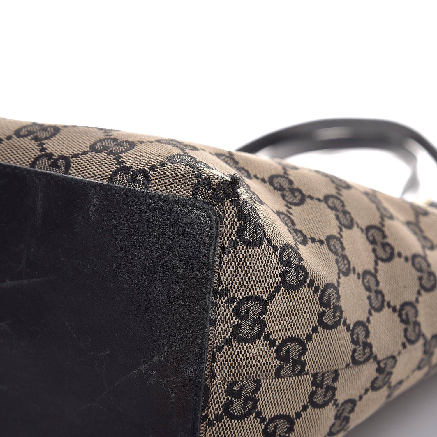 Gucci Monogram Large Bucket Tote Black 12 of 16