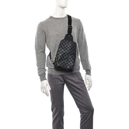 Louis Vuitton Damier Infini Avenue Sling Bag Onyx Silver 2 of 10
