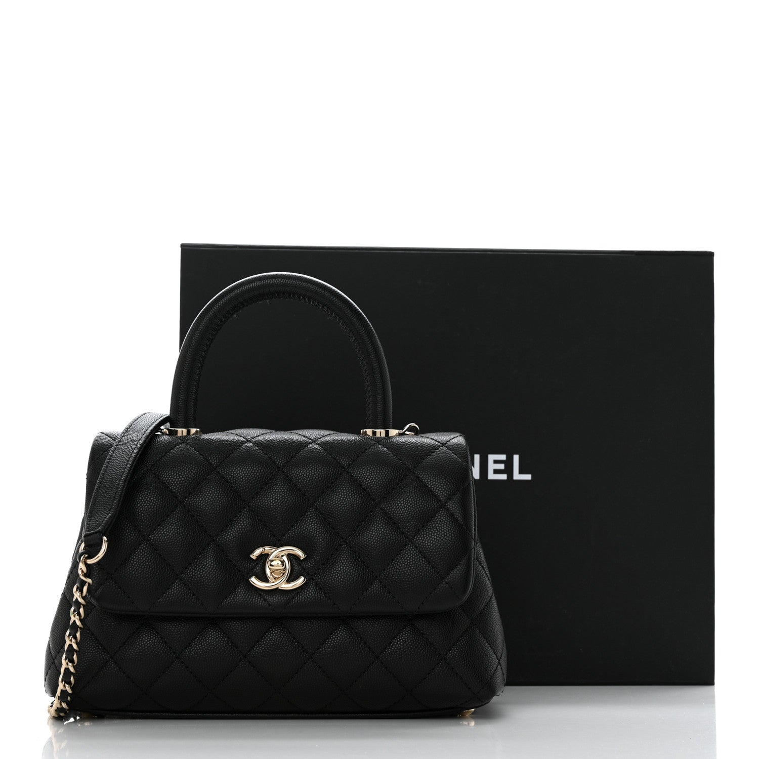 Chanel Caviar Quilted Mini Coco Handle Flap Black 11 of 11