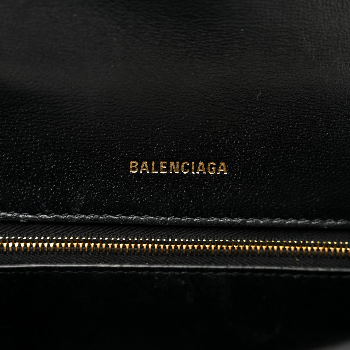 Shiny Box Calfskin Small Hourglass Top Handle Bag Black