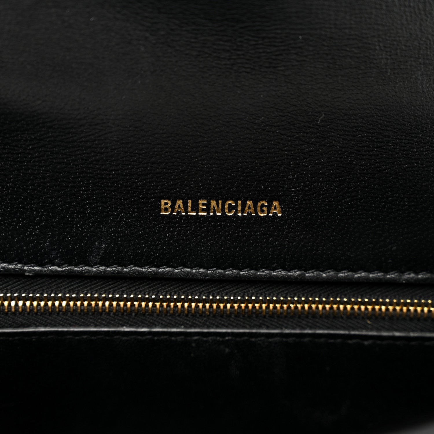 Balenciaga Shiny Box Calfskin Small Hourglass Top Handle Bag Black 7 of 9