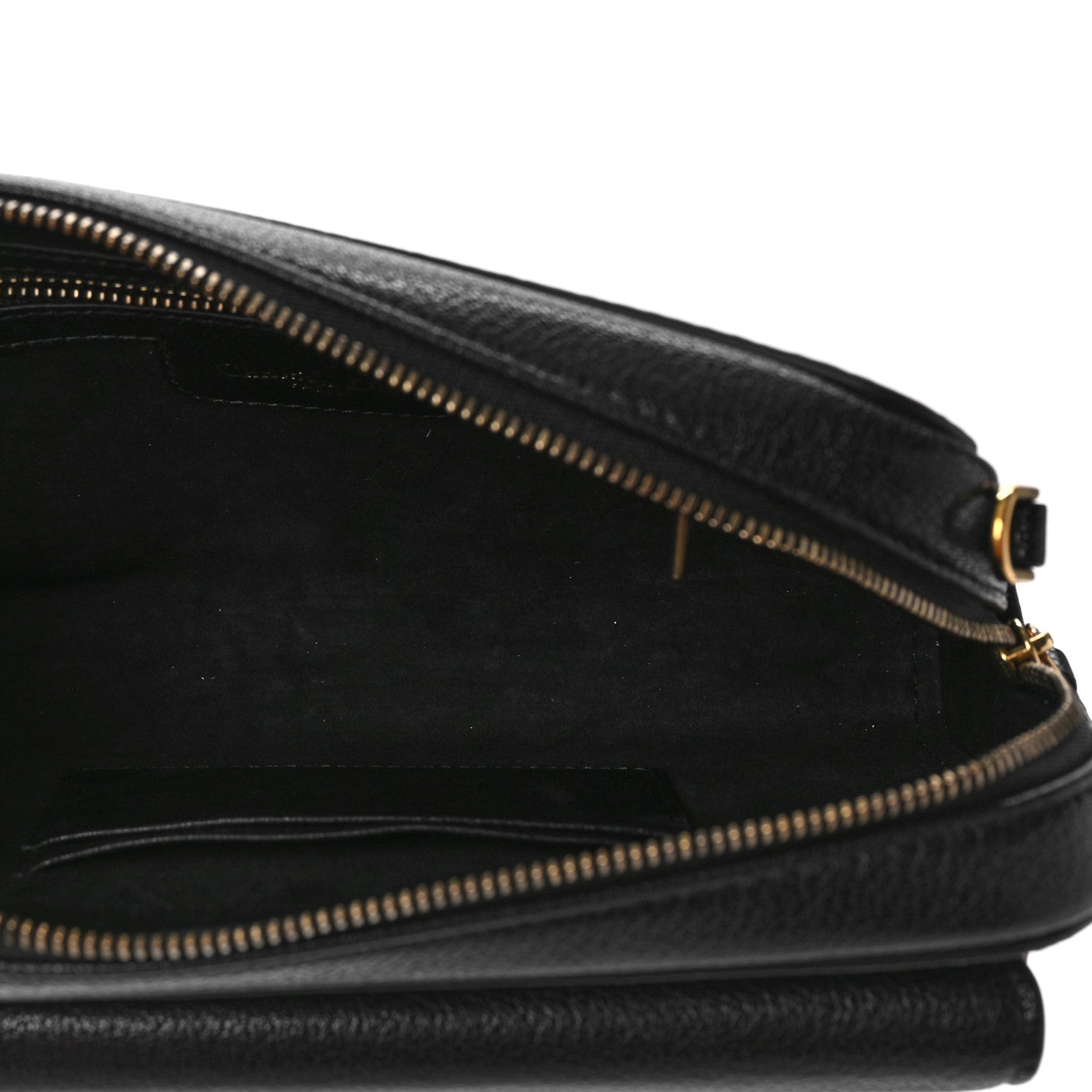 Christian Dior Goatskin Double Saddle Pouch Black 5 of 9