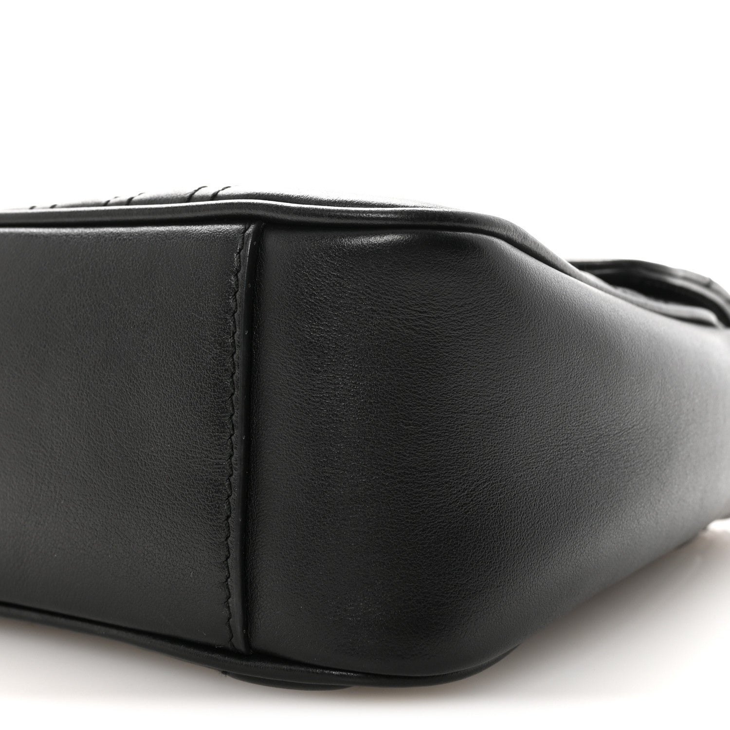 Gucci Calfskin Matelasse Small GG Marmont Shoulder Bag Black 10 of 10