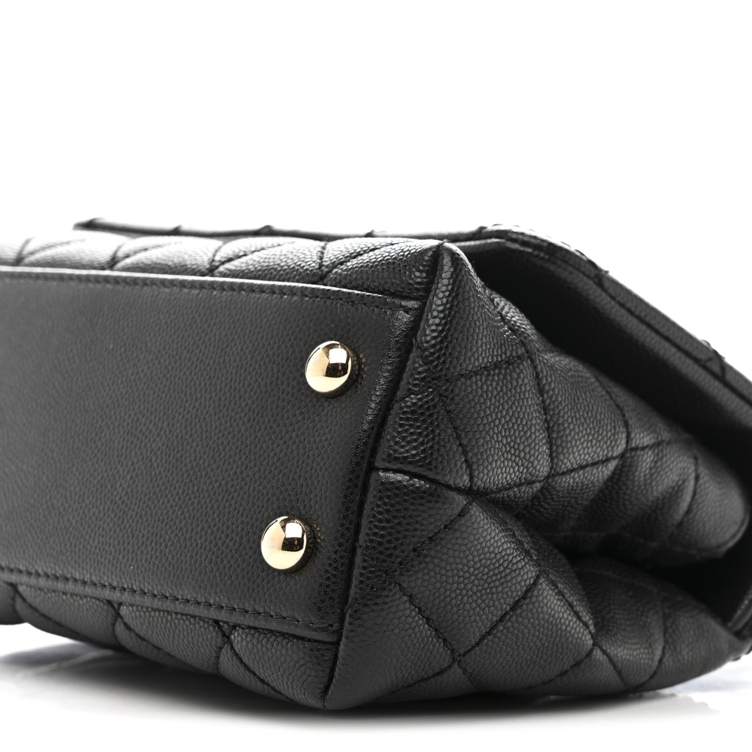 Chanel Caviar Quilted Extra Mini Coco Handle Flap Black 10 of 11
