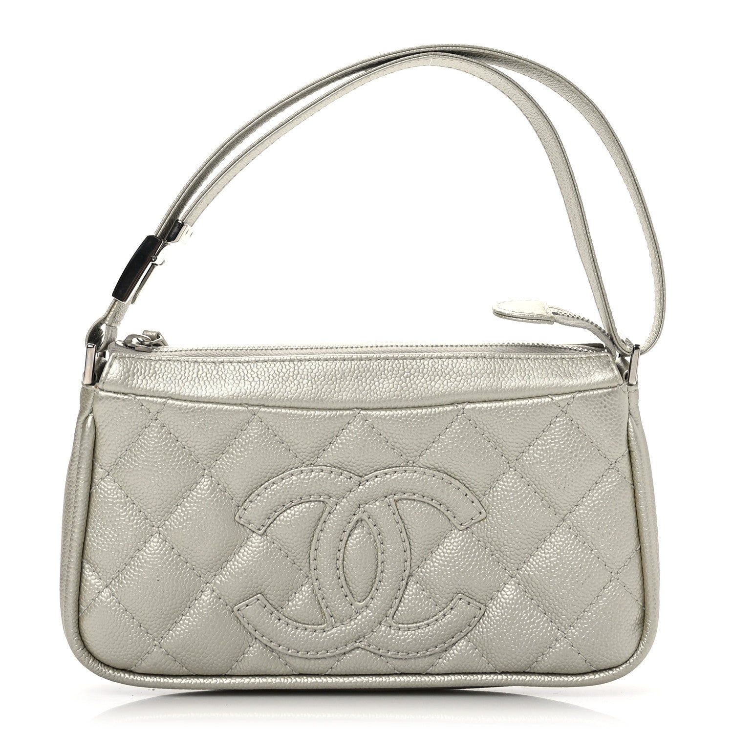 Chanel Metallic Caviar Quilted Timeless CC Shoulder Bag Gold 1 of 9