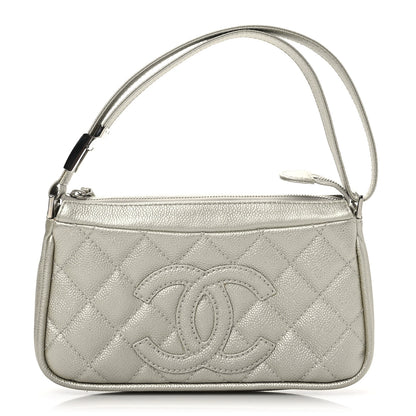 Chanel Metallic Caviar Quilted Timeless CC Shoulder Bag Gold 1 of 9