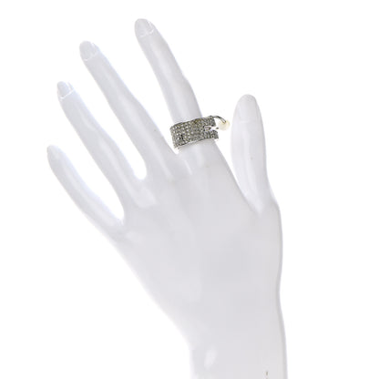 Christian Dior Crystal Pearl Ring 5 Silver 2 of 5