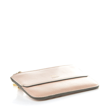Chloe Grained Calfskin Drew Card Holder Cement Pink 4 of 8