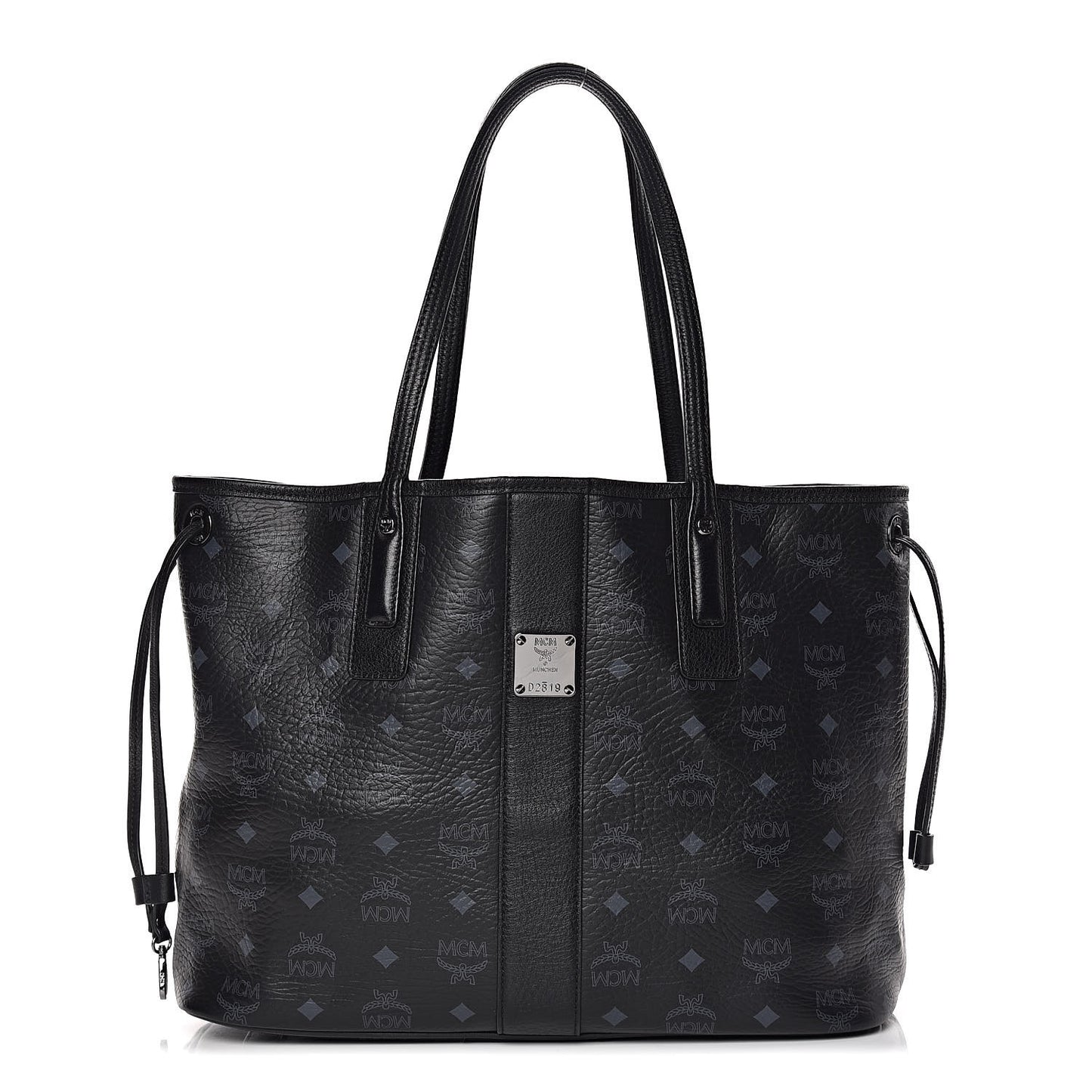 Visetos Medium Liz Reversible Shopper Tote Black