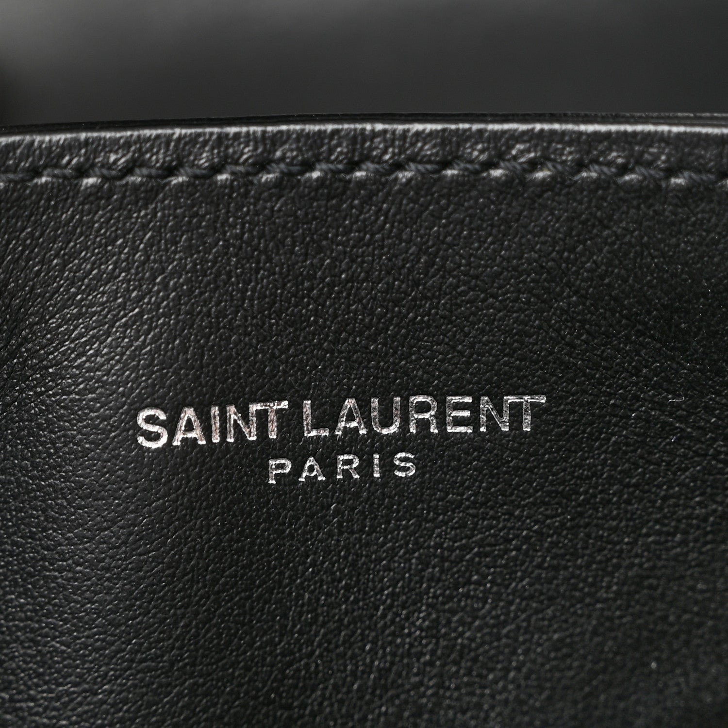 Saint Laurent Calfskin Y Quilted Monogram Small Loulou Shopper Black 7 of 11