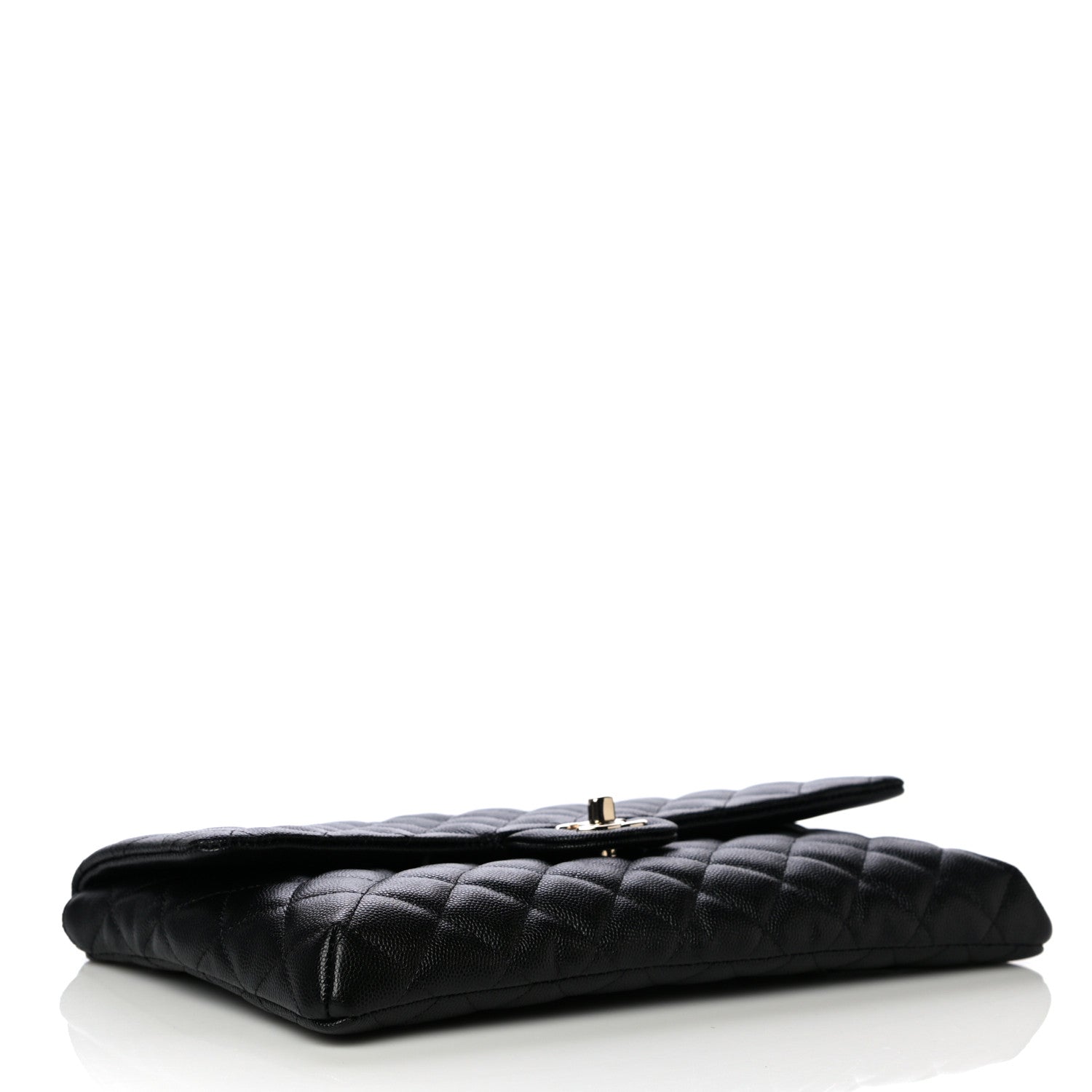 Chanel Caviar Quilted Flap Clutch Black 4 of 10