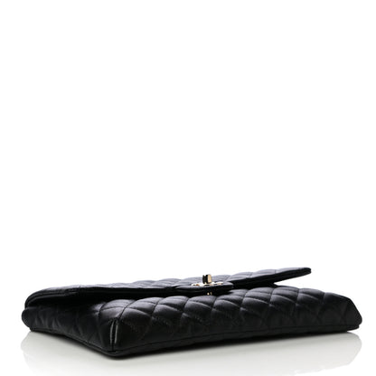 Chanel Caviar Quilted Flap Clutch Black 4 of 10