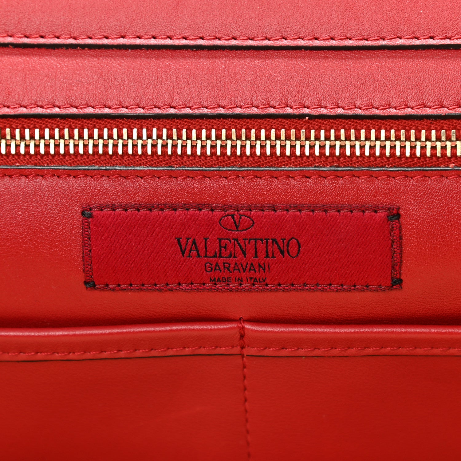 Valentino Garavani Vitello Medium Rockstud Tote Rosso Valentino 6 of 11
