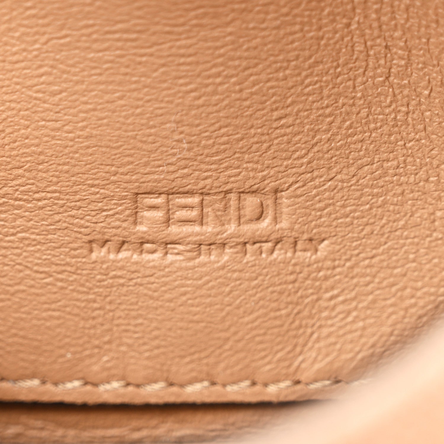 Fendi Canvas Vitello King FF Multicolor Embroidered Nano Baguette Charm Multicolor Cuoio 6 of 10