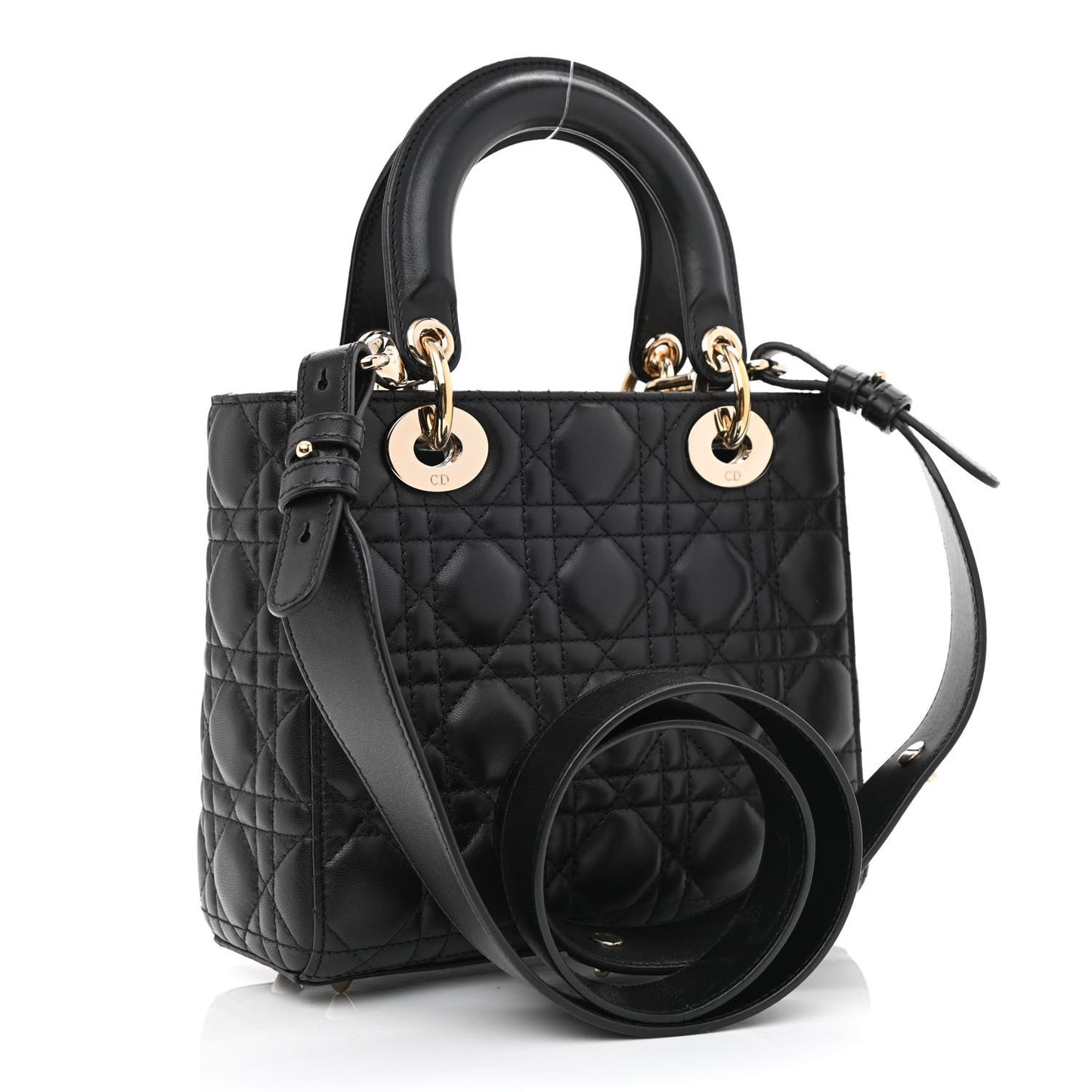 Lambskin Cannage Small My ABCDior Lady Dior Black
