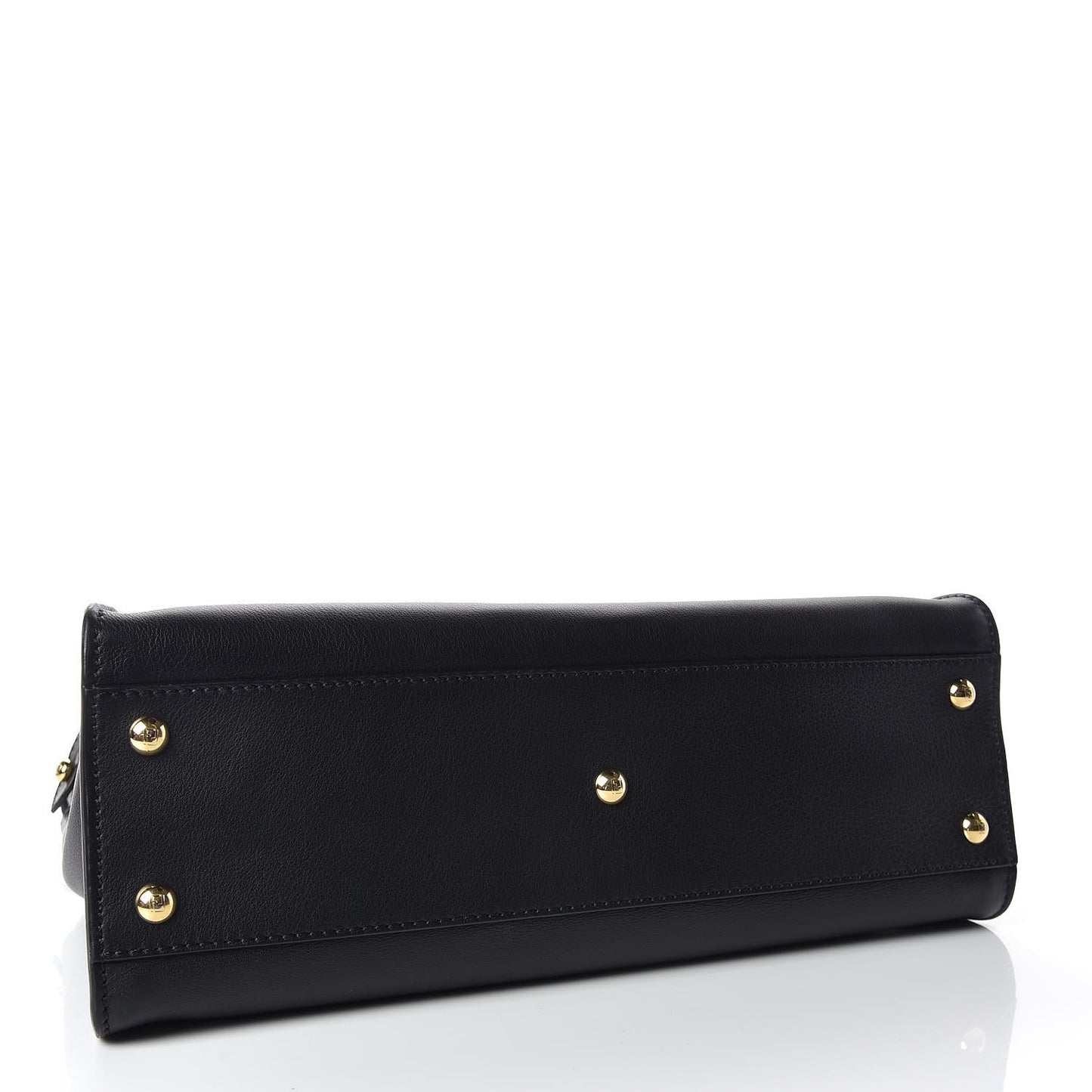 Vitello Seta Shiny Nappa Medium Peekaboo Iconic Satchel Black