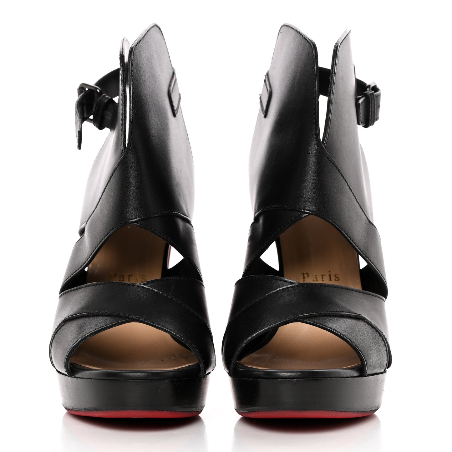 Calfskin Apron Lili 120 Pumps 38 Black
