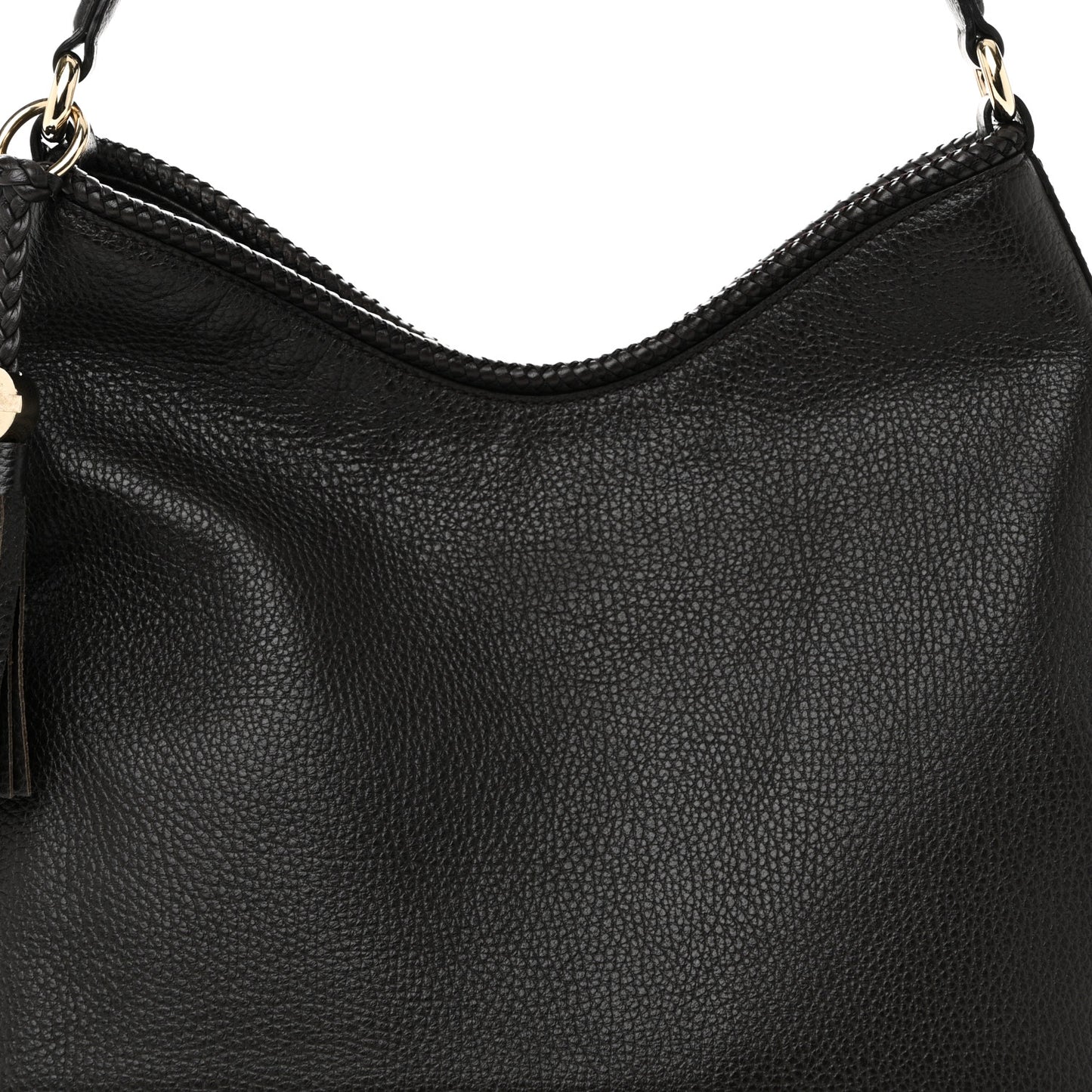 Pebbled Calfskin Medium Marrakech Hobo Dark Brown