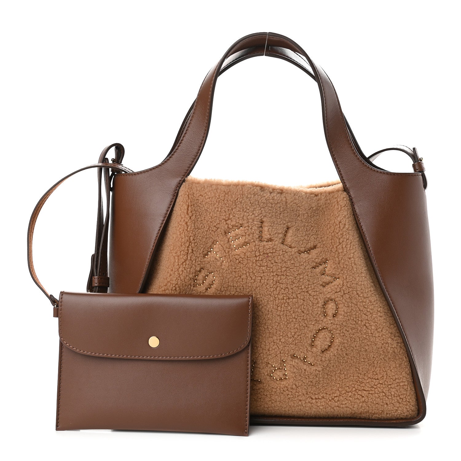 Stella McCartney Teddy Mat Logo Crossbody Biscotto 1 of 9