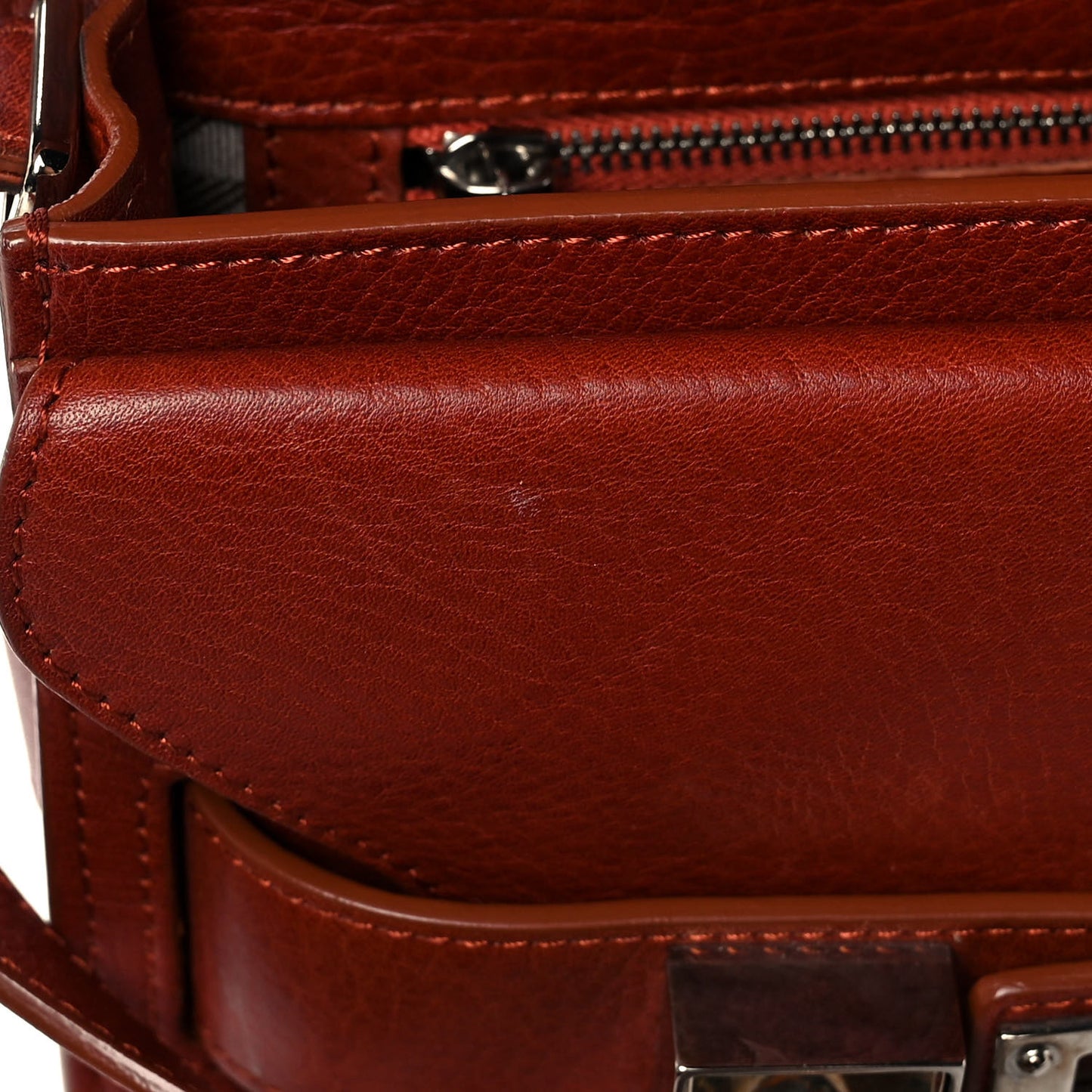 Calfskin Mini PS11 Classic Shoulder Bag Saddle