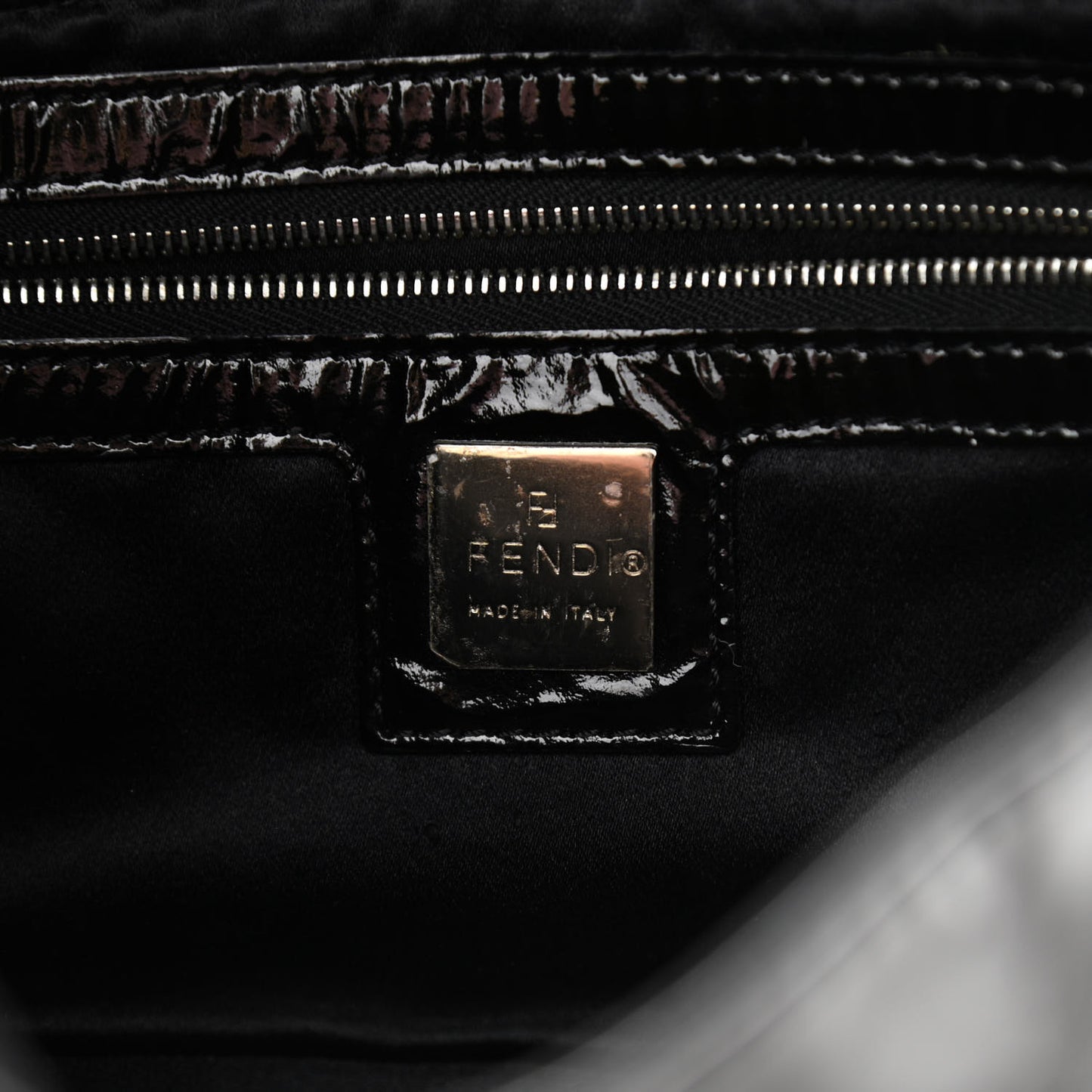Patent Baguette Black
