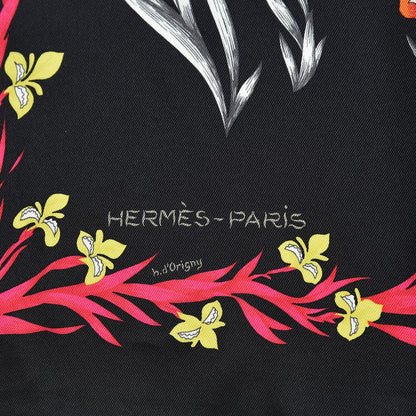 Hermes Silk Cheval Fleuri Scarf 70 3 of 6