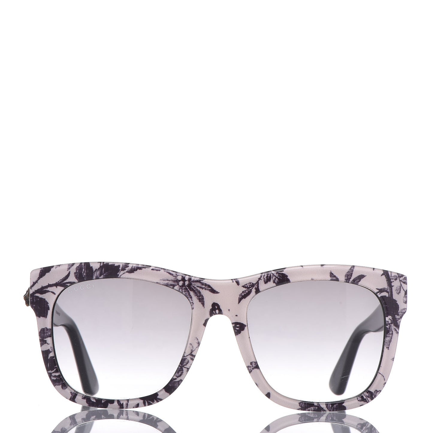 Acetate Herbarium Print Square Frame Sunglasses GG0032S Grey