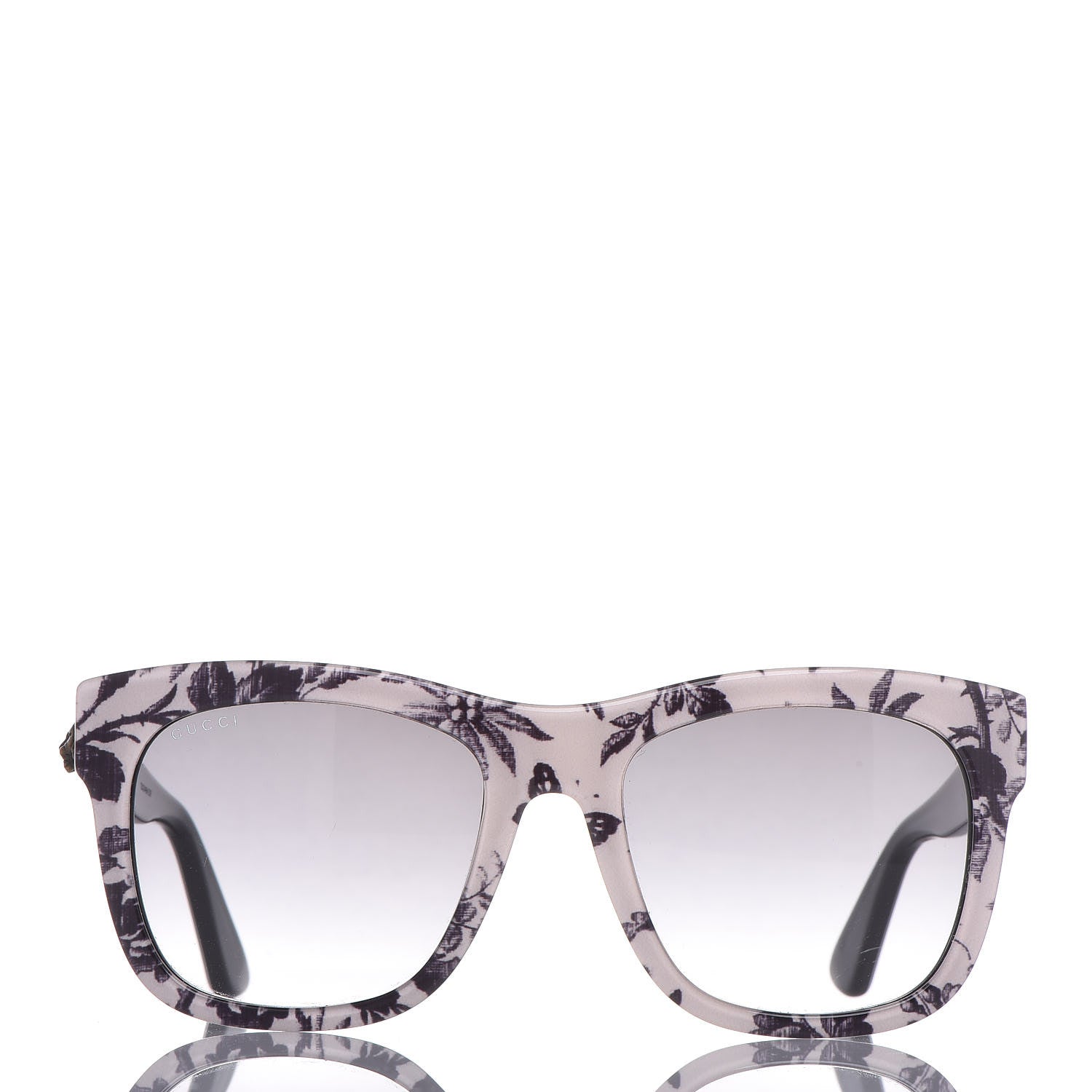 Gucci Acetate Herbarium Print Square Frame Sunglasses GG0032S Grey 2 of 6