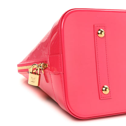 Louis Vuitton Vernis Roses Alma MM Rose Pop 8 of 9