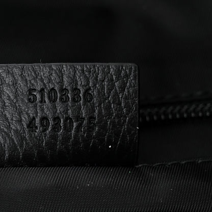 Gucci Nylon Monogram Medium Light Double Buckle Backpack Black 7 of 11