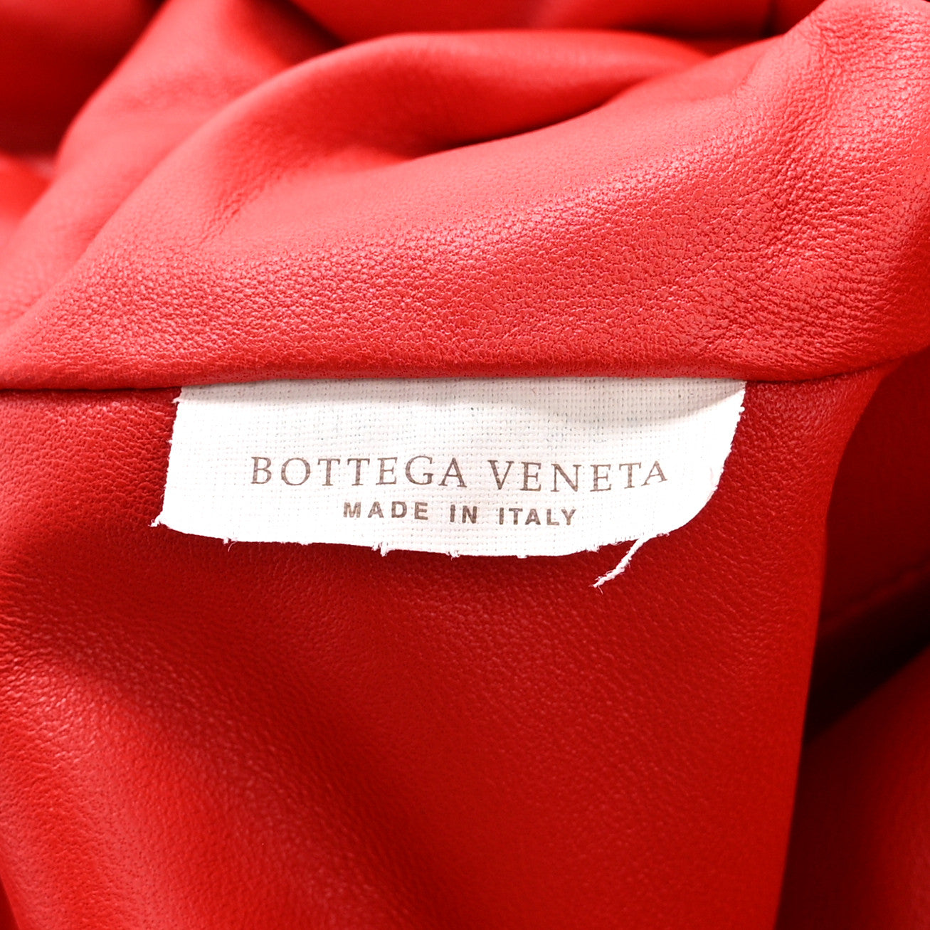 Nappa Maxi Intrecciato The Pouch Oversized Clutch Bright Red