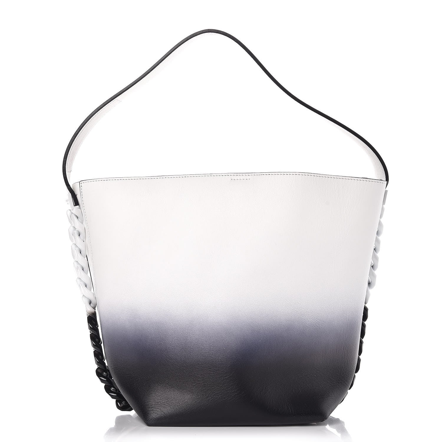 Givenchy Calfskin Degrade Infinity Bucket Bag Black White 3 of 10