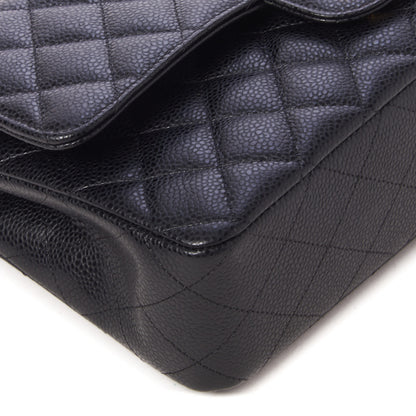 Chanel Caviar Quilted Medium Double Flap Black 5 of 10
