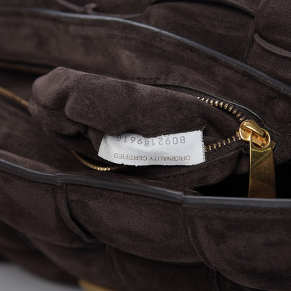 Bottega Veneta Suede Maxi Intrecciato Padded Chain Cassette Crossbody Bag Fondant 9 of 9